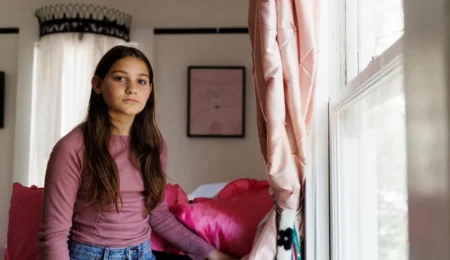 anti-aging products: Scarlett Goddard Strahan, 11, poses for a portrait at her home on Tuesday, Aug. 20, 2024, in Sacramento, Calif. (AP PhotoJuliana Yamada)