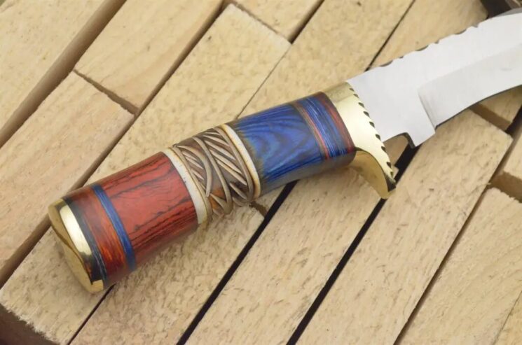 Custom made D2 bowie knife