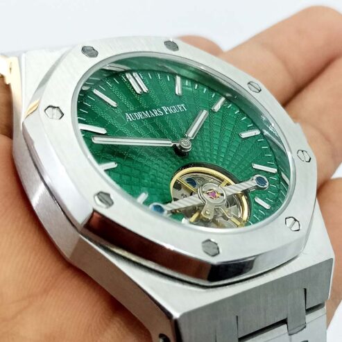AP Royal Oak Tourbillion Watch – Green Face – Premium Quality Watches