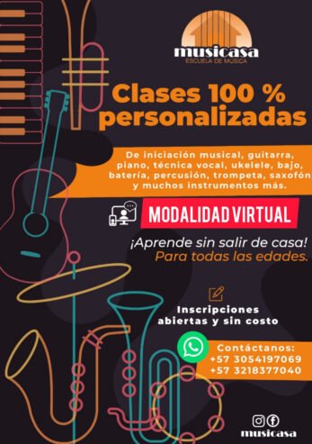 Clases online de guitarra, teclado y más