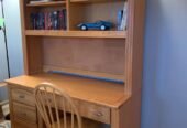 Desk with /Bookcase and chair in very good condition for sale $200