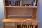 Desk with /Bookcase and chair in very good condition for sale $200