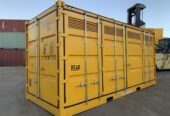 Customized 20ft high cube shipping container with access doors