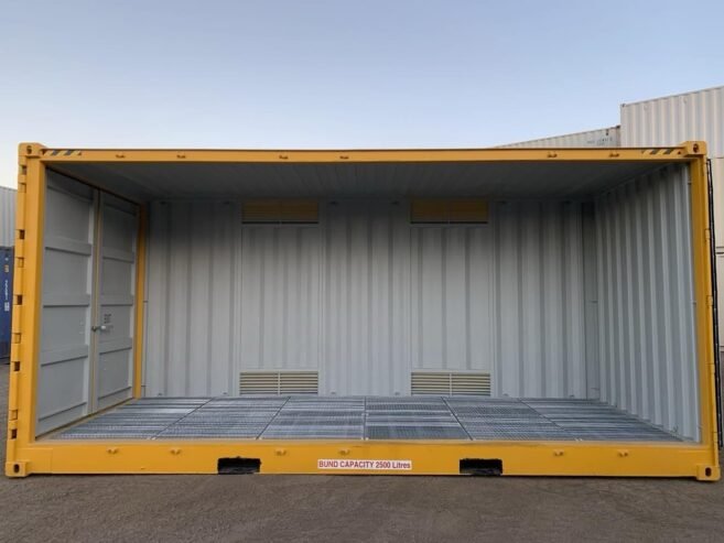 Customized 20ft high cube shipping container with access doors