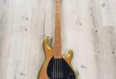 Emie Ball Music Man StingRay DarkRay 5 5-String Bass, Maple Fretboard, Gold Bar.