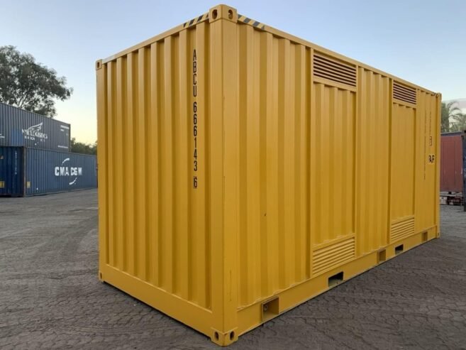 Customized 20ft high cube shipping container with access doors