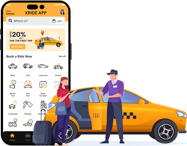 Uber Clone – Taxi Booking App